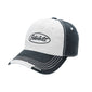 Peterbilt Motors base ball cap trucker Grey Black Distressed Truck Hat