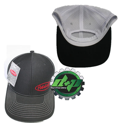 Peterbilt trucks Black w/ White Mesh back side logo diesel base ball cap hat