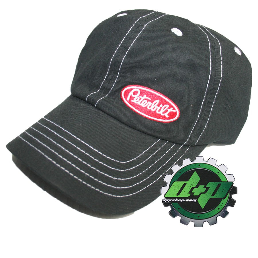 Peterbilt Trucks Kids black contrast base ball cap lil trucker PB hat