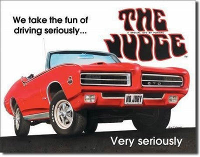 Pontiac GTO The Judge Metal Sign