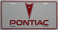 Pontiac License Plate