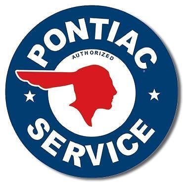 Pontiac Service Metal Sign