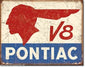 Pontiac V8 Metal Sign