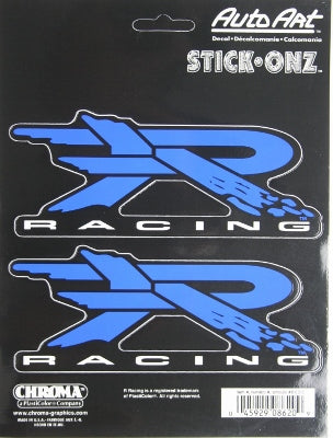 R Racing Vinyl Blue Decal