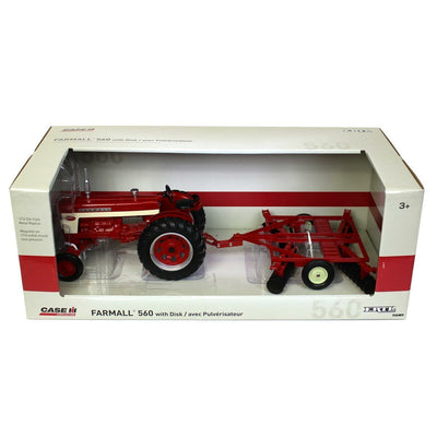 1/16 ERTL IH International Harvester Farmall 560 with Disk NEW IN BOX 44223