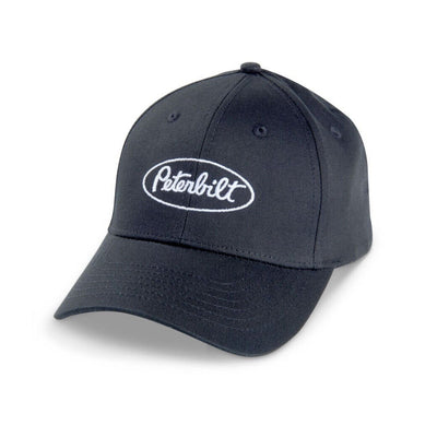 Peterbilt Trucks Motors Black & White Stealth Snapback Trucker Hat/Cap