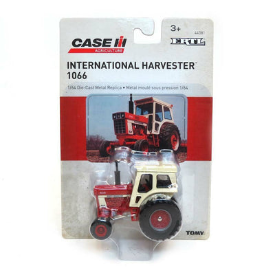International Harvester 1066 Tractor Red Cream Case IH 1/64 diecast ERTL TOMY, 44081