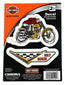 CHROMA 25121 Harley-Davidson 2pc Vintage Racing and Motorcycle Decals