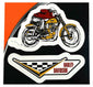 CHROMA 25121 Harley-Davidson 2pc Vintage Racing and Motorcycle Decals