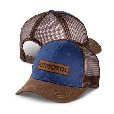Kenworth Trucks Motors Pigment Dyed Blue & Brown Waxy Snapback Mesh Cap/Hat