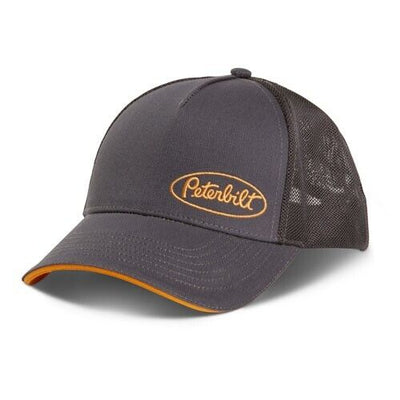 Peterbilt Trucks Motors Dark Gray & Gold Rush Snapback Cooling Mesh Cap/Hat