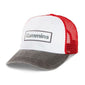 Cummins Diesel Embroidered Red & White Staked Snapback Mesh Trucker Cap/Hat