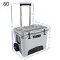 FROSTED FROG 60 QT COOLERS w/ WHEELS & RETRACTABLE HANDLE
