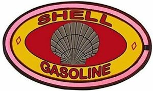 Shell LED Rope Light Gas Station Shop Decor Sign Man cave 16" Oval