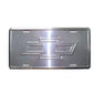 Silver Chevrolet Embossed Aluminum License Plate