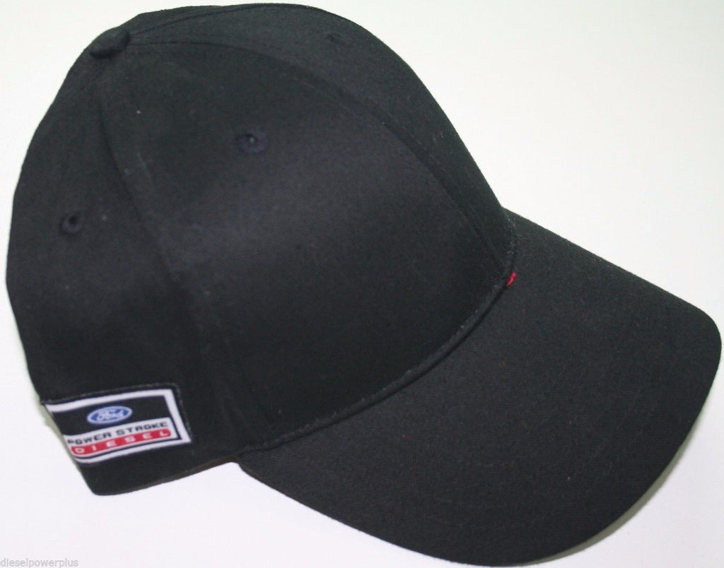 solid black ford powerstroke cap hat