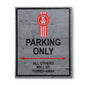 Tin Metal Sign Kenworth Parking Only others towed away diesel truck collector
