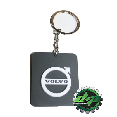 Volvo trucks Gray rubber key holder chain keychain car truck shop gear