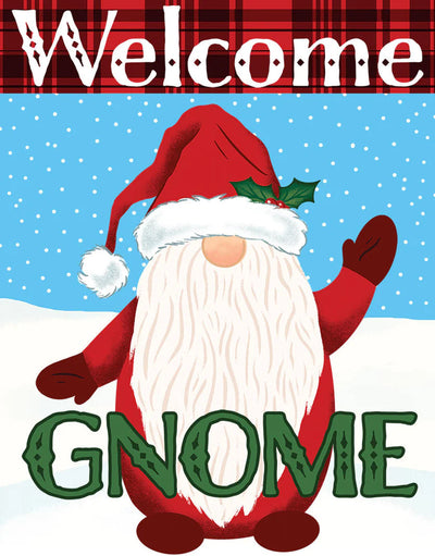 Desperate Enterprises Welcome Gnome 12.5" x 16" Metal Tin Sign - 9300