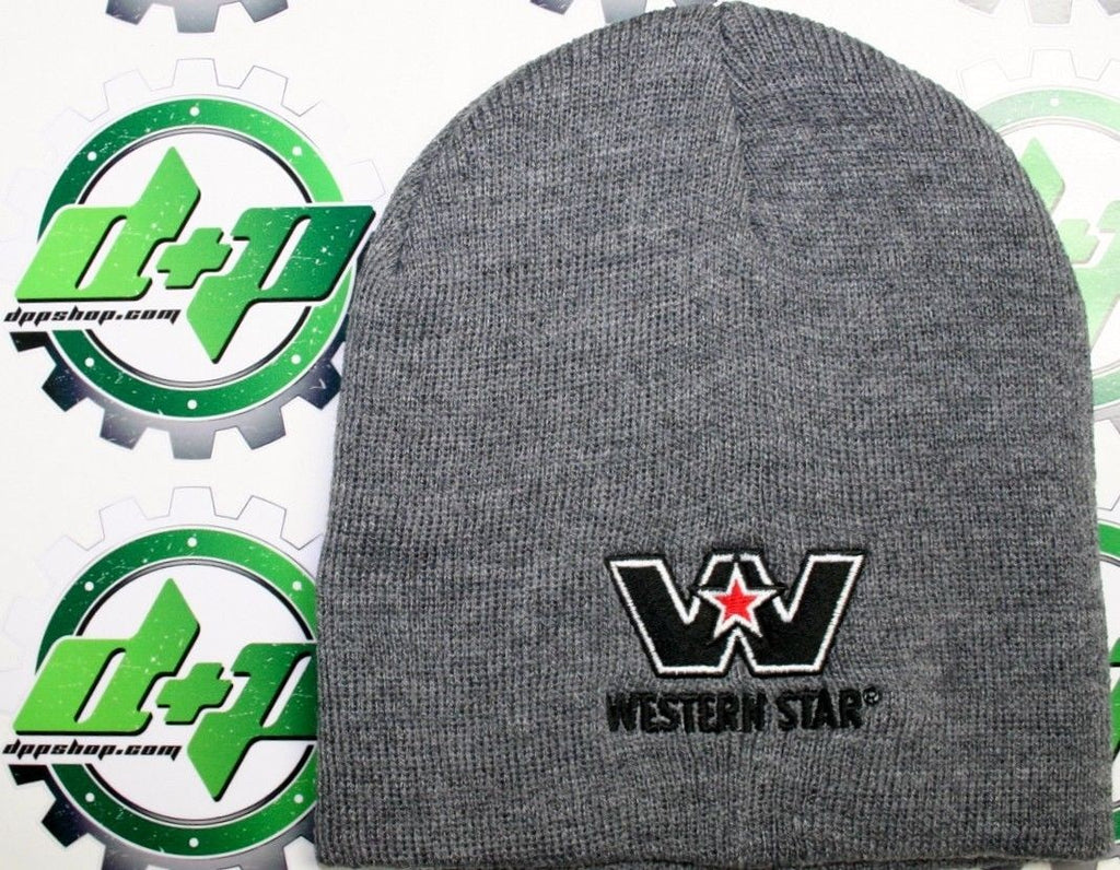 Western Star gray beanie cap hat