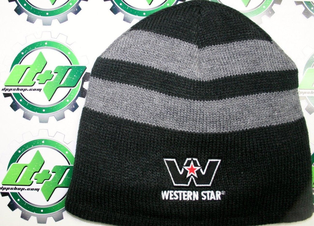 Western star striped beanie cap