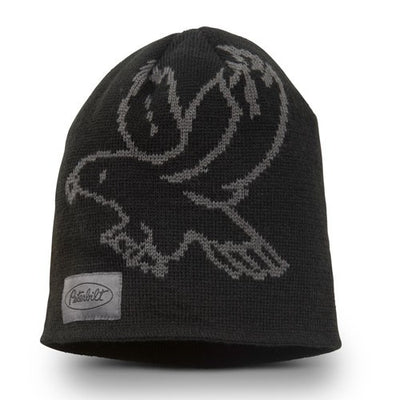 Peterbilt Beanie Stocking cap Black Eagle Jaquard Knit acrylic hat New PB